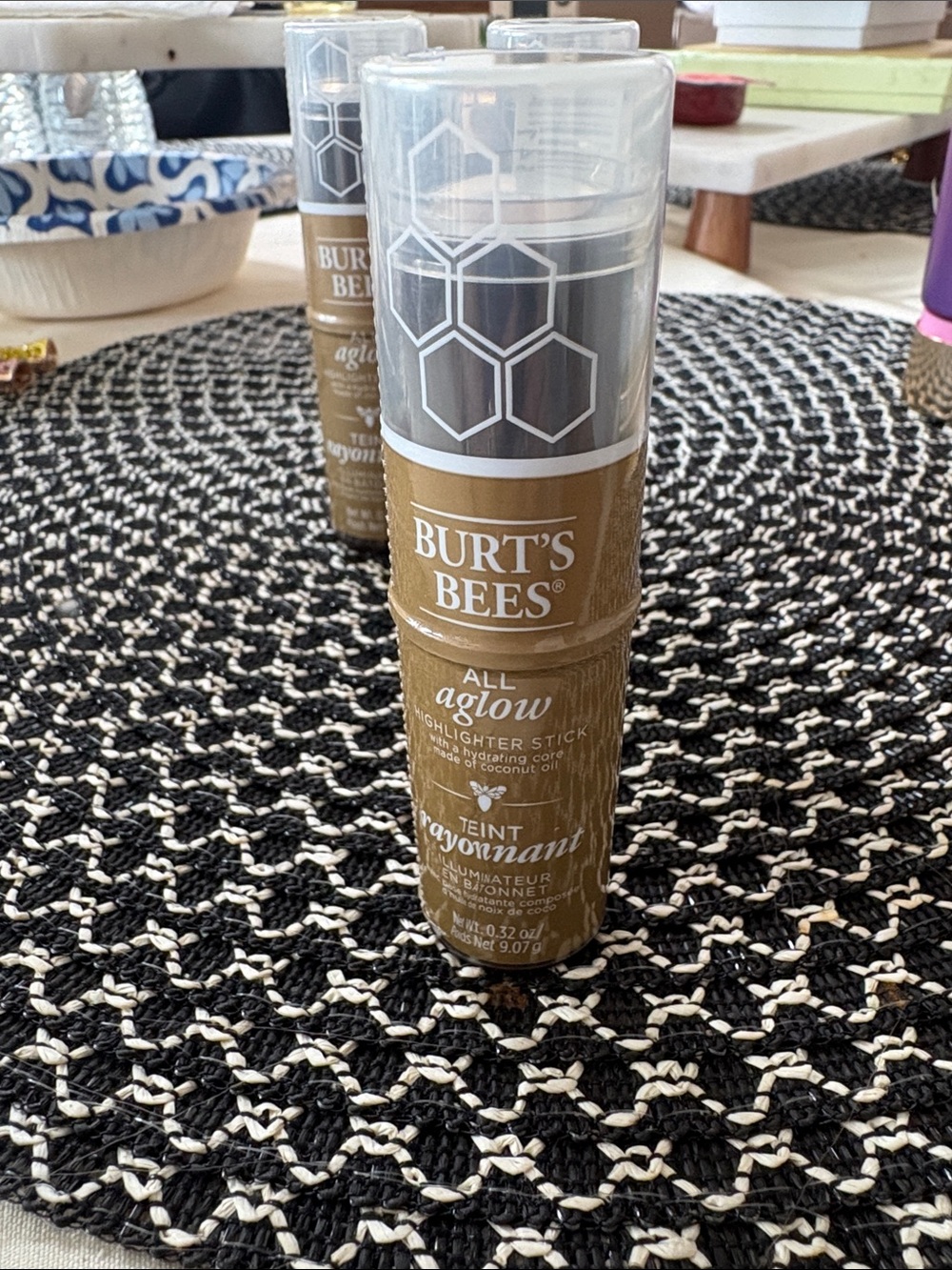 Burt's Bees All Aglow Highlighter Stick - opal mist